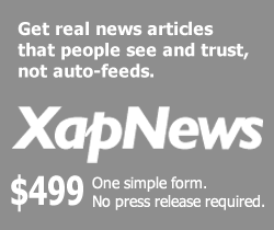 XapNews: $499 One simple form. No press release required.